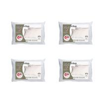 Travesseiro Látex Kit 4un Sleep Flocos Anatômico Castor 45x65x12
