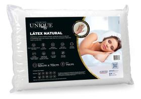 Travesseiro Látex Natural Capa Percal 200 Fios Unique