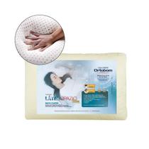 Travesseiro Látex Spazio Slim Espuma Antialérgico Ortobom Travesseiro Látex Spazio Slim Espuma Antialérgico Ortobom