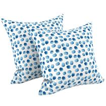 Travesseiro LVTXIII 46x46 cm para Área Externa e Interna Conjunto com 2 Azul