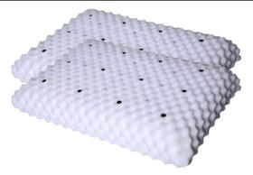 Travesseiro macio anti alérgico terapêutico magnético inflavermelho longo cor branco