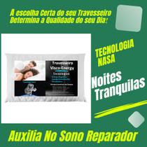 Travesseiro mag.infra visco elastico sono profundo auxilia no sono rem coluna