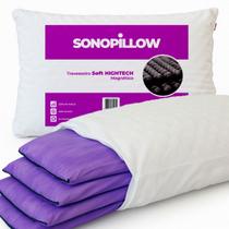 Travesseiro Magnético Altura Regulável 4 Camadas Sonopillow Combate a Insônia e o Ronco Travesseiro Magnético Altura Regulável 4 Camadas Sonopillow Combate a Insônia e o Ronco