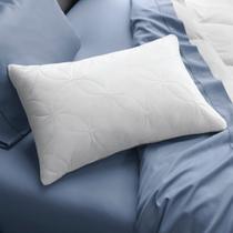 Travesseiro Matelado Martelado Branco Liso Macio Lavável 70x50x17cm 100% Silicone Confortável