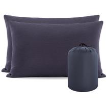 Travesseiro MOON LENCE Camping Kit com 2 Pelúcia 36x46 cm Cinza Travesseiro MOON LENCE Camping Kit com 2 Pelúcia 36x46 cm Cinza