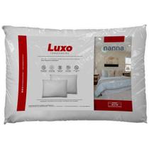 Travesseiro Nanna Luxo 50x70cm Percal 180 Fios Fibra Siliconada Antialérgico e Confortável Travesseiro Nanna Luxo 50x70cm Percal 180 Fios Fibra Siliconada Antialérgico e Confortável