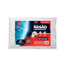 Travesseiro Nasa Alto - Nasão e Massageador - Ideal p/Fronhas 50x70cm - Fibrasca, Branco