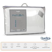 Travesseiro Nasa Alto Premium Duoflex - Espuma: Viscoelástica Nasa - Capa: 100% algodão com zíper (percal 230 fios) - Confortável