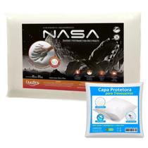 Travesseiro Nasa Antialérgico Original Duoflex Confortável + Capa Protetora Travesseiro Nasa Antialérgico Original Duoflex Confortável + Capa Protetora