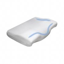 Travesseiro Nasa Cervical Anatômico Íons de Prata Fibrasca - Capa 50% Algodão e 50% Poliéster