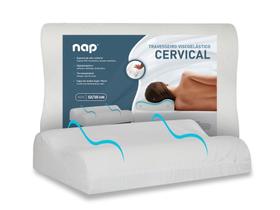 Travesseiro Nasa Cervical NAP Baixo Ortopédico Anatômico Ergonômico Viscoelástico Espuma Inteligente FRETE ECONOMICO