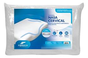 Travesseiro Nasa Cervical Ortopédico Confortável Ergonômico Fibrasca Cor Branco Travesseiro Nasa Cervical Ortopédico Confortável Ergonômico Fibrasca Cor Branco
