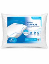 Travesseiro Nasa Cervical Ortopédico Confortável Ergonômico Fibrasca Cor Branco