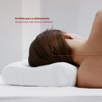 Travesseiro NASA Cervical Reconflex Viscoelástica Ergonômico com Fronha 65x45x14 Travesseiro NASA Cervical Reconflex Viscoelástica Ergonômico com Fronha 65x45x14
