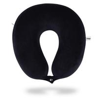 Travesseiro Nasa De Pescoço Nap Viagem Plush Preto Anatômico Travesseiro Nasa De Pescoço Nap Viagem Plush Preto Anatômico