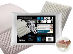 Travesseiro Nasa Double Comfort 3 50x70 + Capa Impermeável 100% Algodão