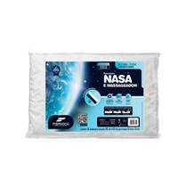 Travesseiro NASA e Massageador Fibrasca 11cm Dupla Face com Suporte
