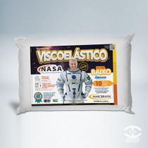 Travesseiro nasa extra baixo - marcbrayn - 45 x 65 x 10 cm - branco