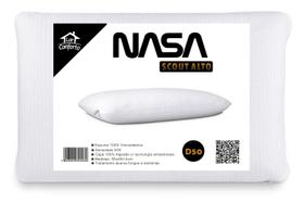 Travesseiro Nasa Fios de Carbono Anti estresse Memory Visco Alto Scout 100% Visco - Lar Conforto