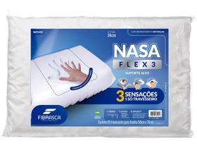 Travesseiro Nasa Flex 3 Suporte Alto Fibrasca