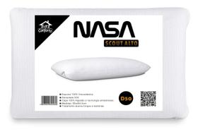 Travesseiro Nasa Memory Visco Alto Scout Tecnologia Fios de Carbono Anti-estresse 100% Visco - Lar Conforto