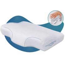 Travesseiro Nasa Premium Cervical Ortopédico Ergonômico Anatômico Viscoelástico Viva Conforto