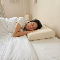 Travesseiro Nasa Viscoelástico 10cm Baixo Ortopédico Antiácaro Para Criança ou Dormir de Bruços Revestimento Fixo Macio Espuma da Nasa