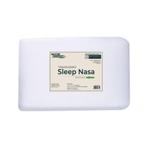 Travesseiro Nasa Viscoelástico Ergonômico Antialérgico Suporte Médio 13cm de altura 70cm x 50cm