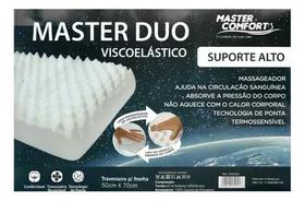 Travesseiro Nasa Viscoelástico Master Alto Gomos Massageadores Macio Duo Sono 50x70cm - MASTER COMFORT