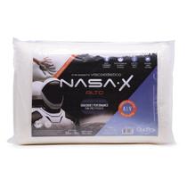 Travesseiro Nasa-X 13 CM Alto Viscoelástico Duoflex Espuma Inteligente Anatômico Ergonômico Original Confortável Antialé