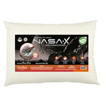Travesseiro NASA X Baixo Duoflex 10cm Altura Viscoelástico Capa Algodão