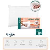 Travesseiro Natural Látex Alto Duoflex - Espuma de Látex - Macio e Fresco - Capa Percal 200 fios c/ Zíper - Travesseiro Natural Látex Alto Duoflex - Espuma de Látex - Macio e Fresco - Capa Percal 200 fios c/ Zíper -