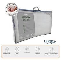 Travesseiro Natural Látex Alto Premium Duoflex - Alta Qualidade - Extremo Conforto - Capa Percal 230 Fios