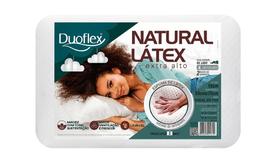 Travesseiro Natural Látex Extra Alto 18cm Com Capa em Percal 200 Fios Com Zíper