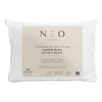 Travesseiro Neo Prime Suporte Médio Alto 50x70cm Branco Lavável Camesa