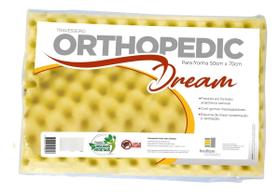 Travesseiro Orthopedic Dream Suporte Cervical Ergonômico Amarelo