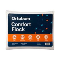 Travesseiro Ortobom 60x40cm Confort Flock
