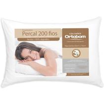 Travesseiro Ortobom Percal 200 fios Macio 70CM X 50CM - 100% Algodão