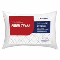 Travesseiro Ortobom Suporte Médio Antialérgico Siliconada Fiber Team