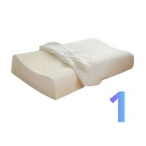 Travesseiro Ortopédico 100% Látex Natural Hipoalergênico Liso -