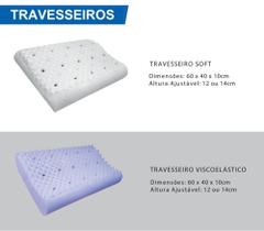 Travesseiro ortopédico látex / visco Travesseiro ortopédico látex / visco