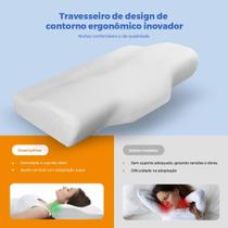 Travesseiro Ortopédico VITASONO Transforme Suas Noites com o Travesseiro Ortopédico Cervical Ergonomico
