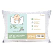 Travesseiro Para Bebê 40cm x 30cm De Pluma de Ganso Sintética Antialérgico