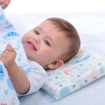 Travesseiro para Bebê Antissufocante Menina Minnie em Tecido 100% Algodão 29cmX19cmX3cm - Minasrey