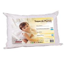Travesseiro para Bebê Conforto de Plumas Percal 180 Fios Lavável 30x40cm - FA