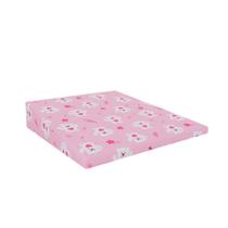 Travesseiro para carrinho de bebê rampa ursa rosa