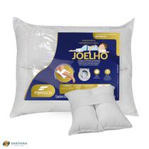 Travesseiro Para Joelho Ortopédico Lavável Fibrasca 33x25cm Revestimento Em Percal