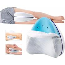 Travesseiro Para Pernas Ortopédica Lavável Postura Pernas Pés Joelhos Dormir Correção Conforto