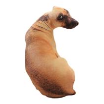 Travesseiro Pelúcia 3D Engraçado com Estampa de Cachorro - Almofada Criativa