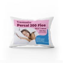Travesseiro Percal 200 Fios - 100% Algodão - 70x50 - PERFIL ALTO